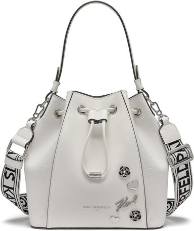 KARL LAGERFELD Paris Women's Adele Bucket Bag 50+ bought in past month, price $198.00